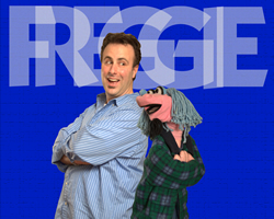Freggie Productions Owner Gregory Ciano with puppet Dave