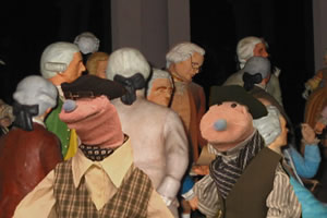 Puppets at the First Continental Congress in Philadelphia, Pennsylvania