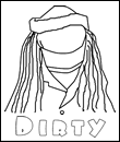 Dirty coloring page