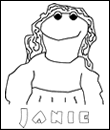 Janie coloring page