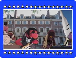 Wolfgang and Dirty, Jim, Socks sing about Ben Franklin